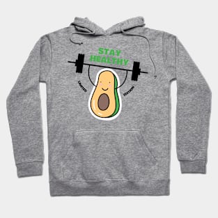 Healthy, Weight Lifting  Avocado Hoodie